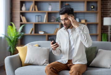 man calling bank about a payment scam